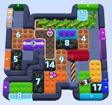 Color Block Jam level 1606 / 2517: screenshot of the board