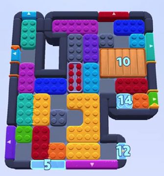Color Block Jam level 1174 / 1183: screenshot of the board