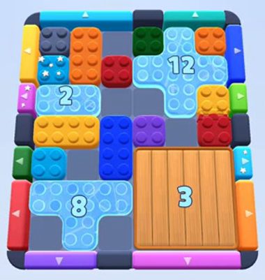 Color Block Jam level 272 / 427 / 660: screenshot of the board