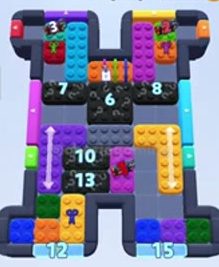 Color Block Jam level 800 / 758: screenshot of the board