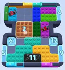Color Block Jam level: screenshot of the board