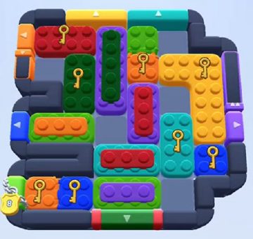 Color Block Jam level 625 / 1547: screenshot of the board