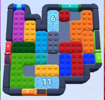 Color Block Jam level 583 / 1551: screenshot of the board