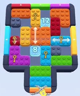 Color Block Jam level 484 / 893 / 1378: screenshot of the board