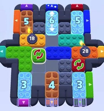 Color Block Jam level 1289 / 1282 / 1285: screenshot of the board