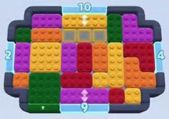 Color Block Jam level 239: screenshot of the board