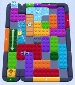 Color Block Jam level 1667 / 1684 / 2674: screenshot of the board