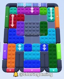 Color Block Jam level 370: screenshot of the board