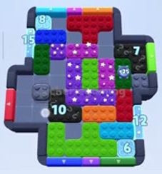 Color Block Jam level: screenshot of the board