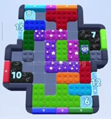 Color Block Jam level 1033: screenshot of the board