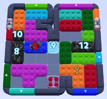 Color Block Jam level 1220 / 1223 / 1225 / 1224 / 2150: screenshot of the board