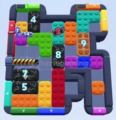 Color Block Jam level 1302 / 1303 / 1304 / 2210: screenshot of the board