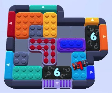 Color Block Jam level 1285 / 1288: screenshot of the board