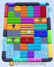 Color Block Jam level: screenshot of the board