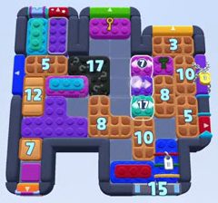 Color Block Jam level 1623 / 2534: screenshot of the board