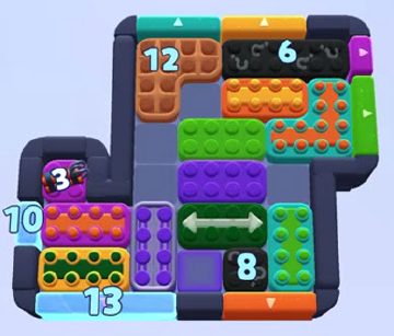 Color Block Jam level 1062 / 1953: screenshot of the board