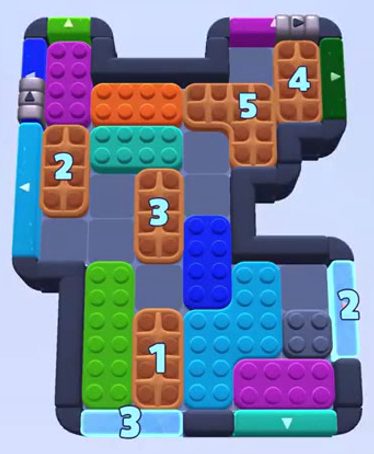 Color Block Jam level 1113 / 1112: screenshot of the board