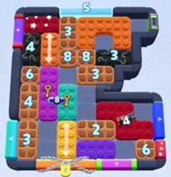 Color Block Jam level 1442 / 2351: screenshot of the board