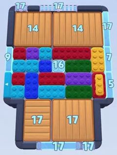 Color Block Jam level: screenshot of the board