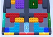 Color Block Jam level 45: screenshot of the board