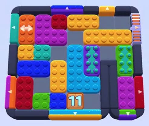 Color Block Jam level 1164 / 1162 / 1167: screenshot of the board