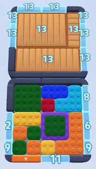 Color Block Jam level: screenshot of the board