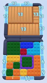 Color Block Jam level 67: screenshot of the board