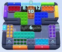 Color Block Jam level 888 / 1830: screenshot of the board