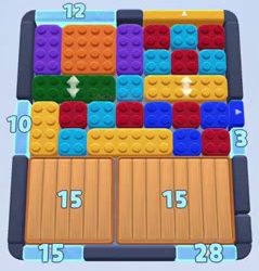 Color Block Jam level: screenshot of the board