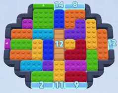 Color Block Jam level: screenshot of the board