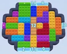 Color Block Jam level 248: screenshot of the board