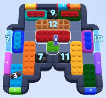 Color Block Jam level 1159 / 1166 / 1168 / 1181 / 2061: screenshot of the board