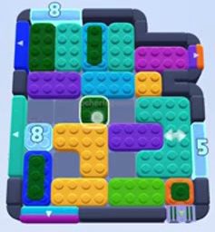 Color Block Jam level 1273 / 1272 / 1276 / 2178: screenshot of the board