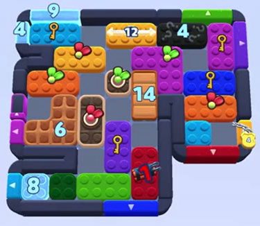 Color Block Jam level 1535 / 1540 / 1541: screenshot of the board