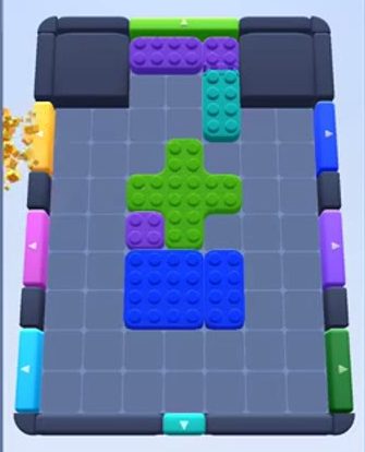 Color Block Jam level: screenshot of the board