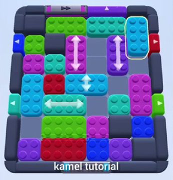 Color Block Jam level 312 / 311 / 700 / 1150: screenshot of the board