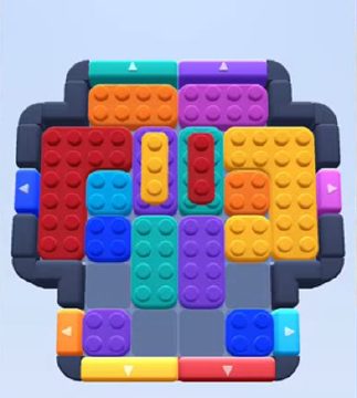 Color Block Jam level 167 / 555 / 1005 / 1678: screenshot of the board