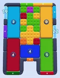 Color Block Jam level: screenshot of the board