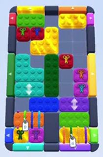 Color Block Jam level 113: screenshot of the board