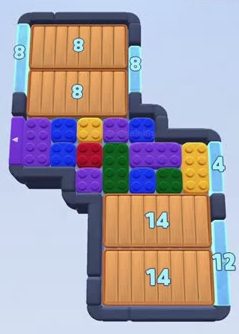 Color Block Jam level 162: screenshot of the board