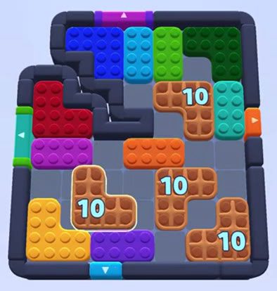 Color Block Jam level: screenshot of the board