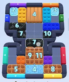 Color Block Jam level 896 / 1797: screenshot of the board