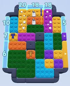 Color Block Jam level: screenshot of the board