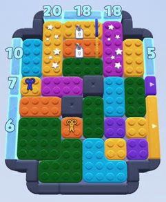 Color Block Jam level 118: screenshot of the board