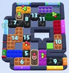 Color Block Jam level 1501 / 2411: screenshot of the board