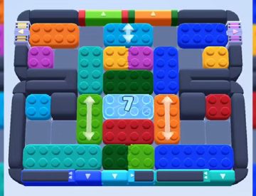 Color Block Jam level 617 / 1539: screenshot of the board