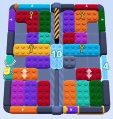 Color Block Jam level 1386 / 1375 / 1378: screenshot of the board