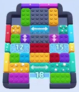 Color Block Jam level 366 / 760 / 1260: screenshot of the board