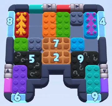 Color Block Jam level 1145 / 1147 / 2007: screenshot of the board