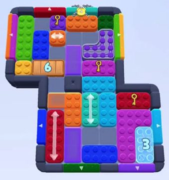 Color Block Jam level 1516 / 1513: screenshot of the board